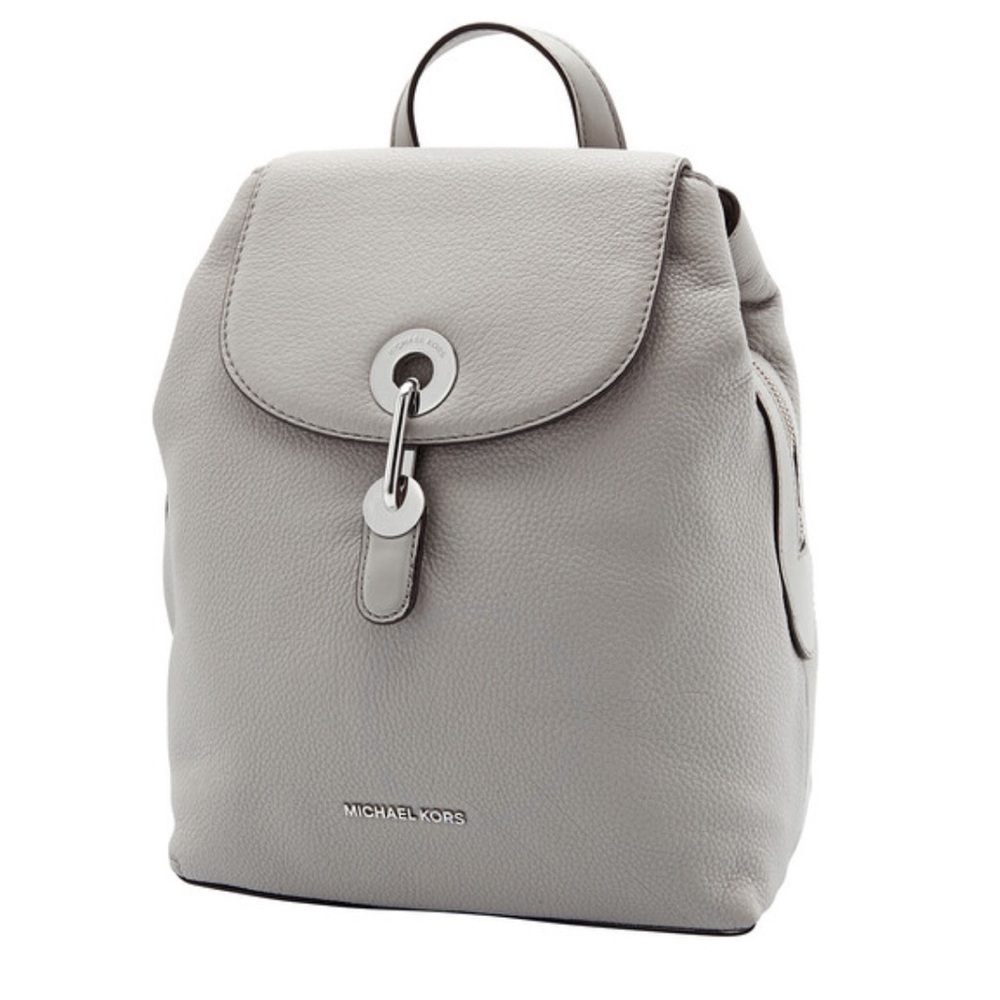 9- Michael Kors Grey Pebbled Leather Raven
Medium